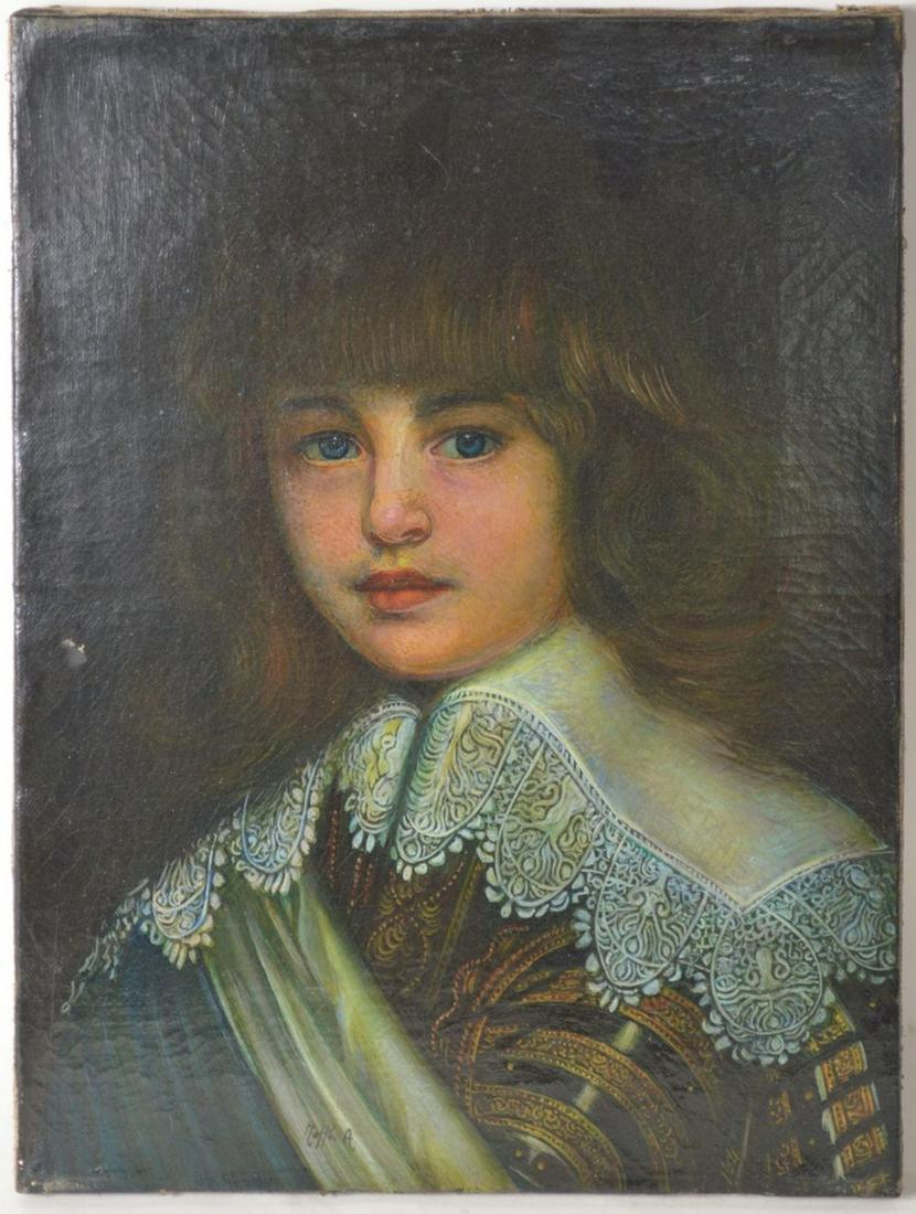 OLD MASTER STYLE PORTRAIT PRINCE DENMARK SIGNED (1 of 6)