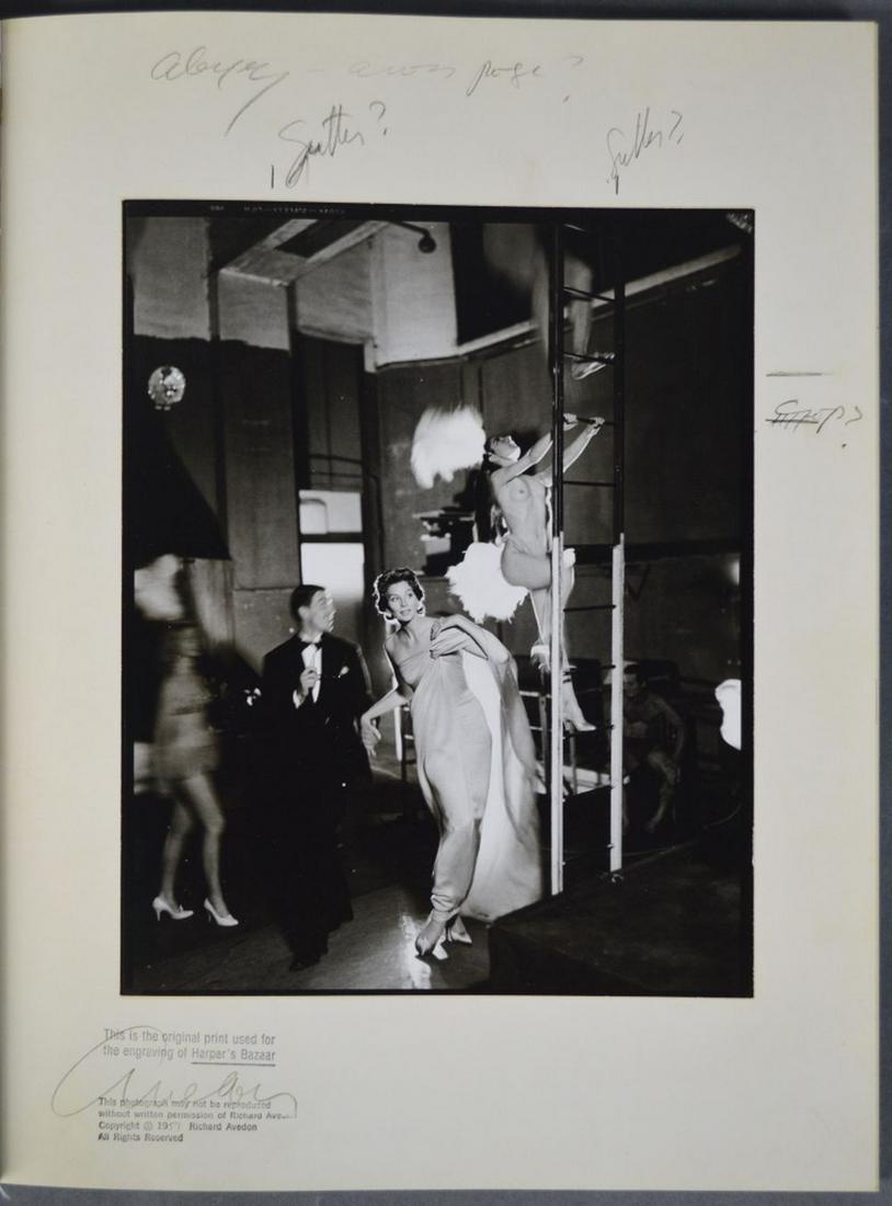 RICHARD AVEDON 1923-2004 MADE IN FRANCE LTD ED: Richard Avedon (1923-2004 NY). A photography (Vogue shoots from Avedon's prime) book titled, "Richard Avedon: Made in France". From an edition of 5000, by Judith Thurman and Published by Fraenkel Gall