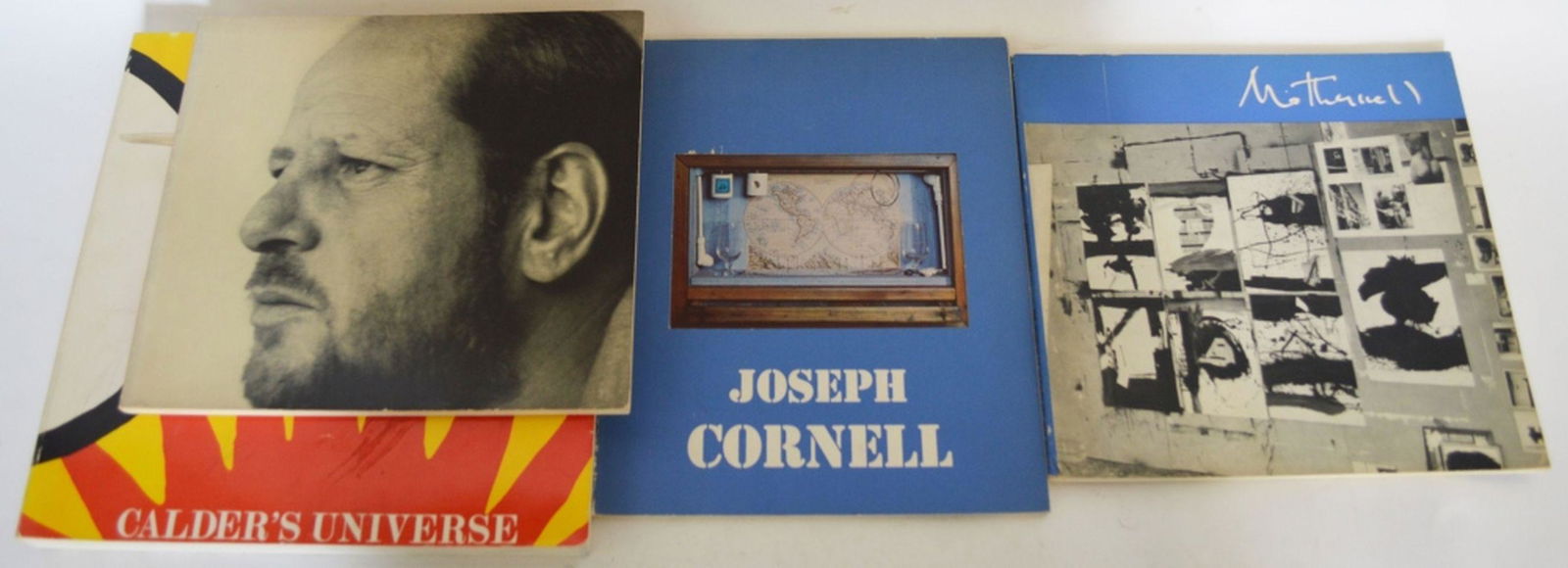 ART BOOKS CATALOGUES CALDER POLLOCK MOTHERWELL: Lot of art reference books including Robert Motherwell, Jackson Pollock, Calder and Joseph Cornell.
