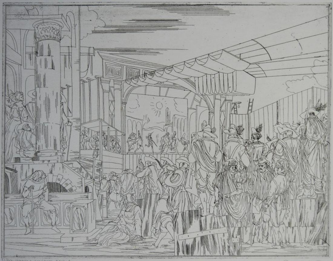 JOE A. PECSENKE 1942-1989 SIGNED ETCHING (1 of 3)