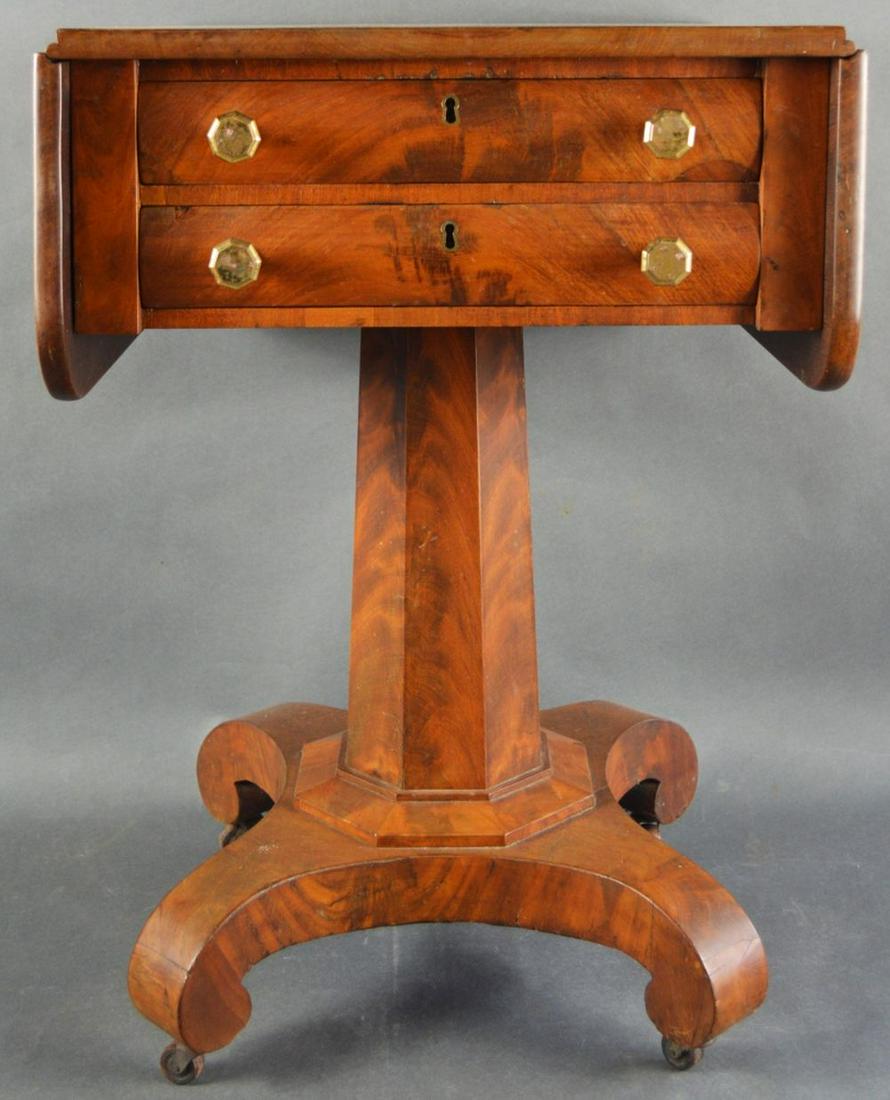 ANTIQUE EMPIRE DROP LEAF SIDE TABLE (1 of 9)