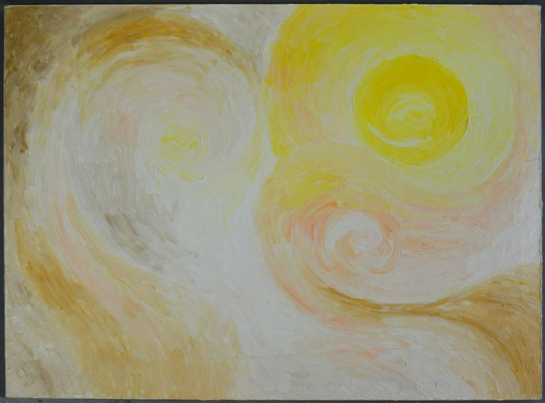 MODERNIST ABSTRACT SUN PAINTING (1 of 4)