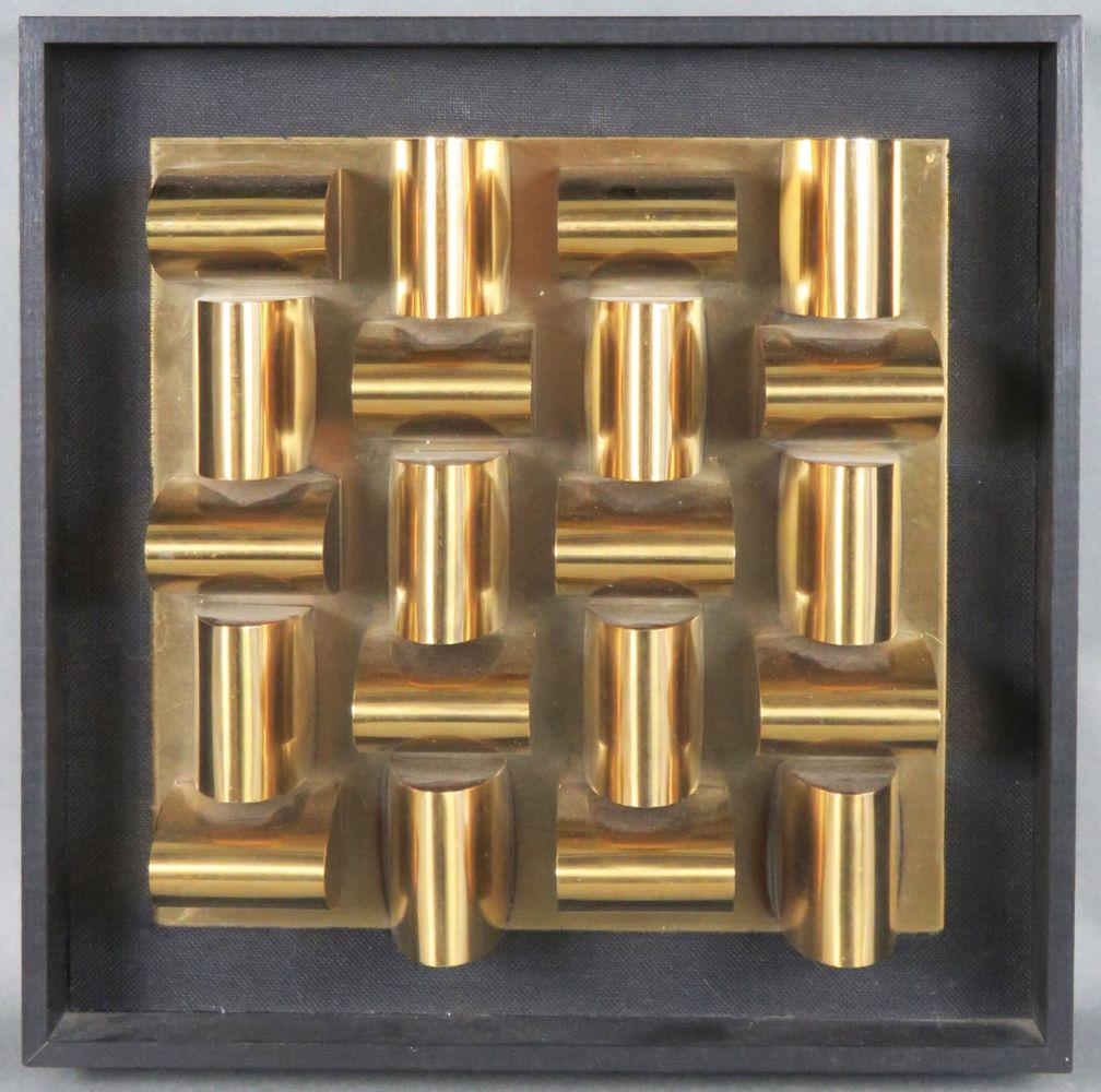 MODERIST BRONZED METAL WALL PLAQUE (1 of 4)