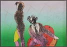 PETER MAX "ACROSS THE ROOM" LITHO, SIGNED 1982