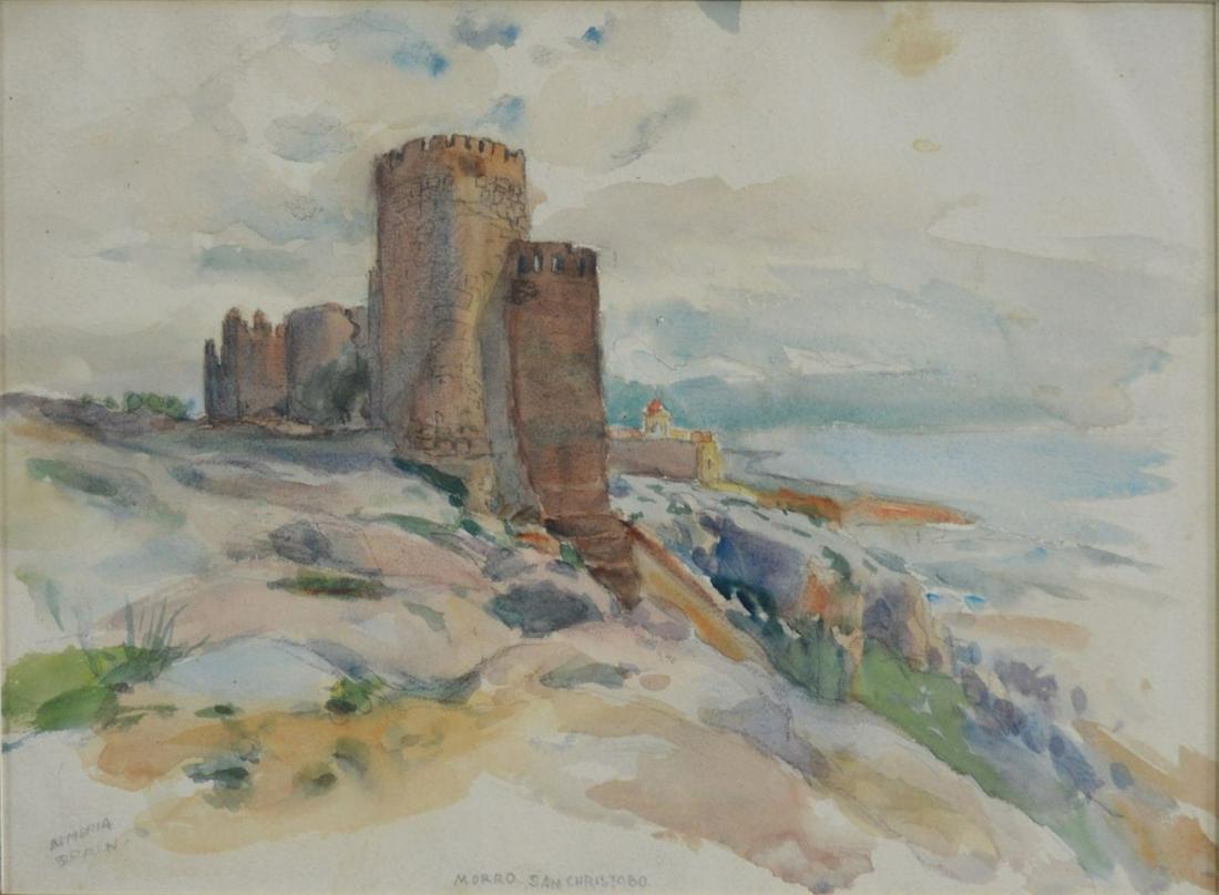 SPANISH SCHOOL VINTAGE PAINTING SIGNED (1 of 8)