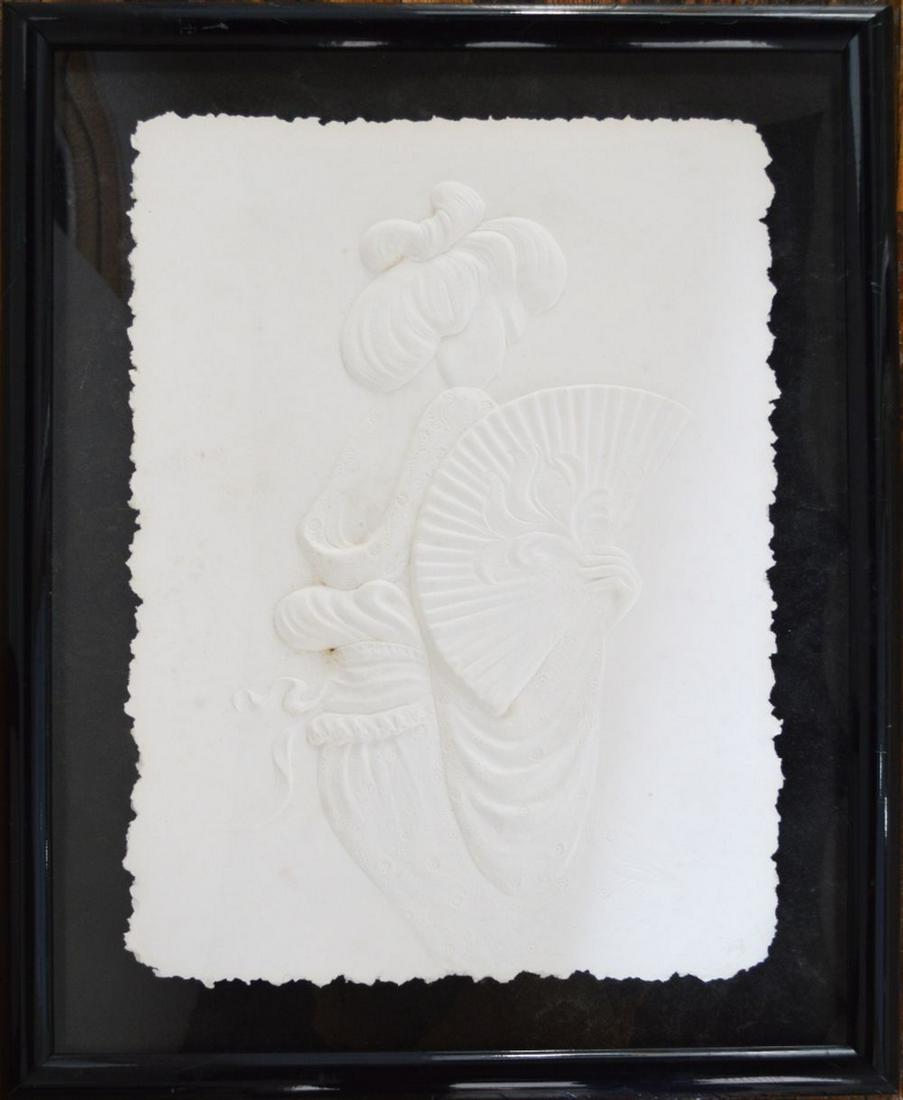 ROBERTA PECK B. 1947 CAST PAPER GEISHA SIGNED (1 of 6)