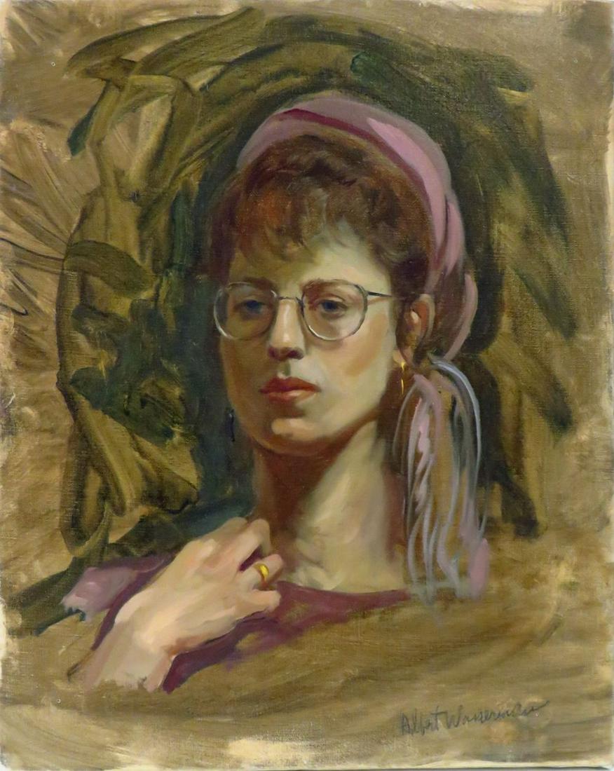 ALBERT WASSERMAN PAINTING OF A WOMAN (1 of 9)