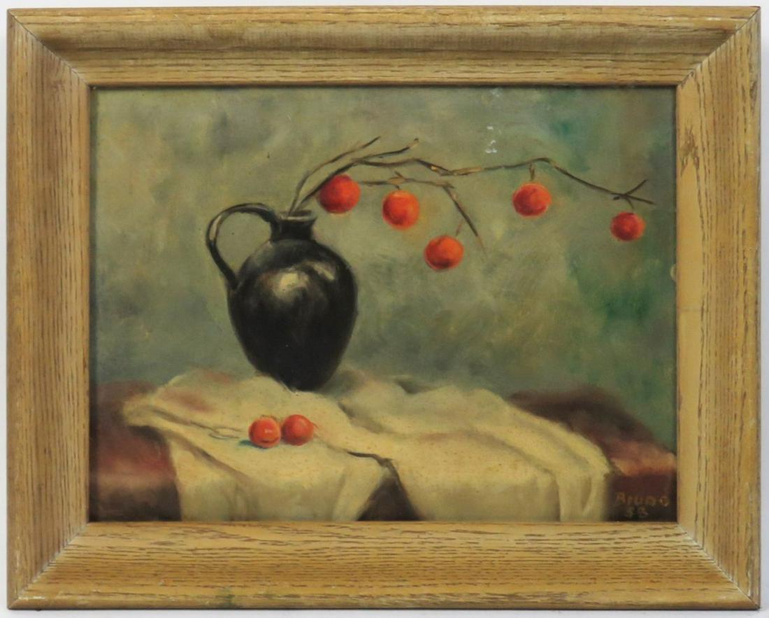 LATVIAN SCHOOL MODERNIST STILL LIFE PAINTING (1 of 6)