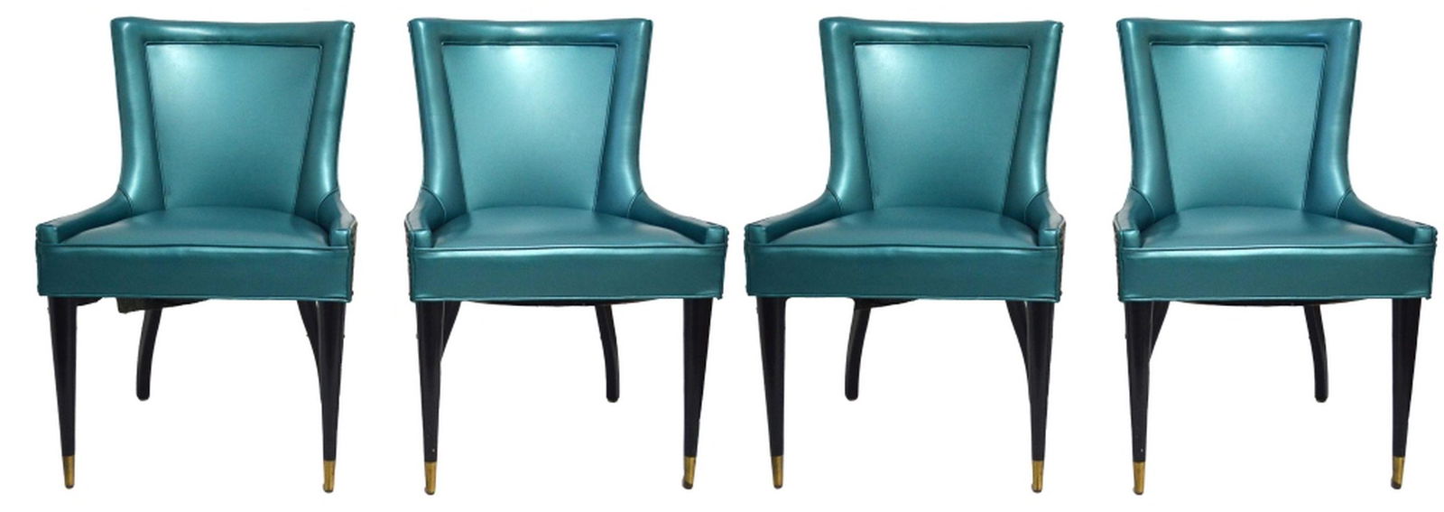 SET (4) HOLLYWOOD REGENCY CHAIRS (1 of 7)