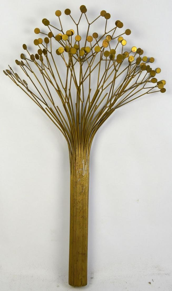 MCM JERE STYLE METAL WALL SCULPTURE (1 of 6)