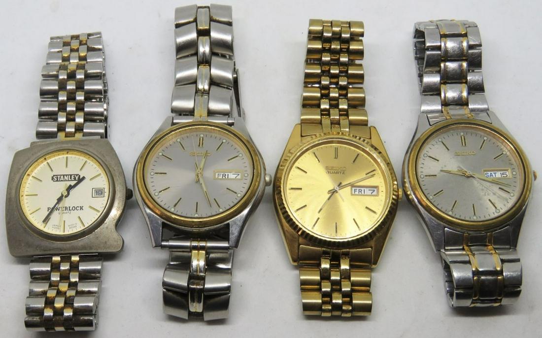 3 SEIKO WATCHES AND A STANLEY POWERLOCK (1 of 13)