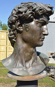 AFTER MICHELANGELO BRONZE DAVID SCULPTURE (1 of 12)