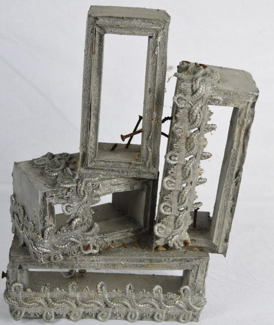 BRUTALIST METAL SCULPTURE: Don Doe US B. 1963. A 20th century, Brutalist metal sculpture, signed Don Doe Measures: H 14 1/4" x W 10" x D 5" Provenance: Collection of Dick Polich, Polich Tallix Fine Art Foundry. Polich and Talli