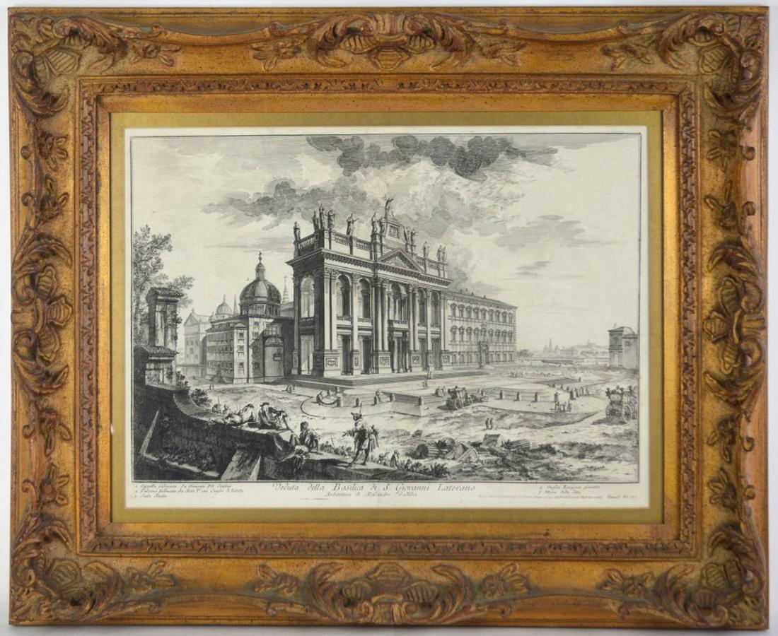 ANTIQUE GIOVANNI PIRANESI ENGRAVING FRAMED (1 of 9)