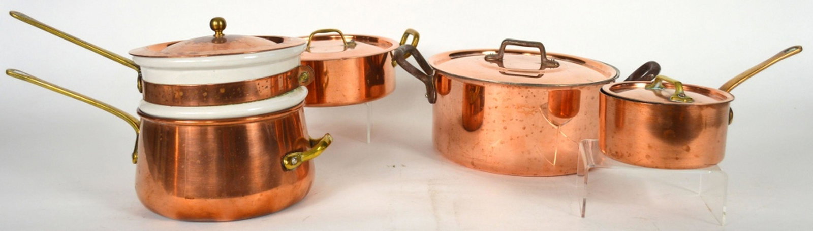LOT 4 VINTAGE COPPER COOKWARE (1 of 8)