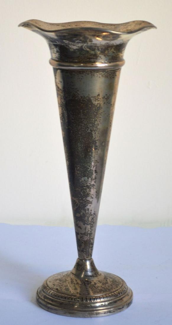 REVERE SILVERSMITHS STERLING SILVER TRUMPET VASE (1 of 6)