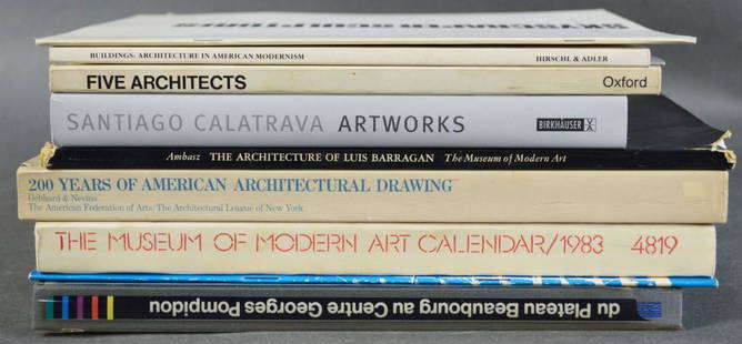 LOT ARCHITECTURE AND ART REFERENCE BOOKS: A lot of architectural and art reference books, including Santiago Calatrava and Luis Barragan.