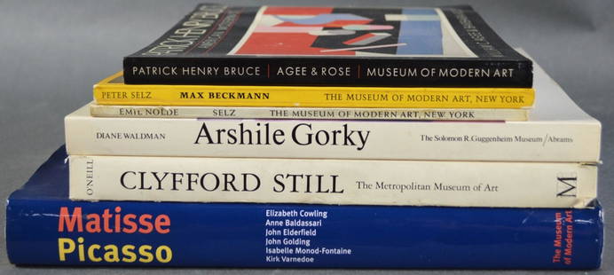 ART REFERENCE BOOKS INC GORKY BECKMANN PICASSO: A lot of art reference books including Gorky, Picasso, Matisse, Max Beckmann, Clyfford Still, etc.