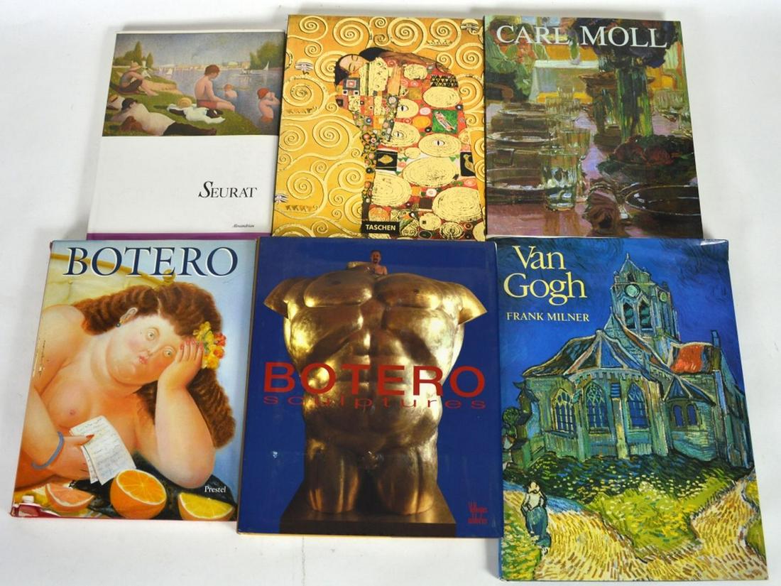 ART REFERNCE BOOK LOT KLIMT BOTERO MOLL SEURAT ETC (1 of 5)