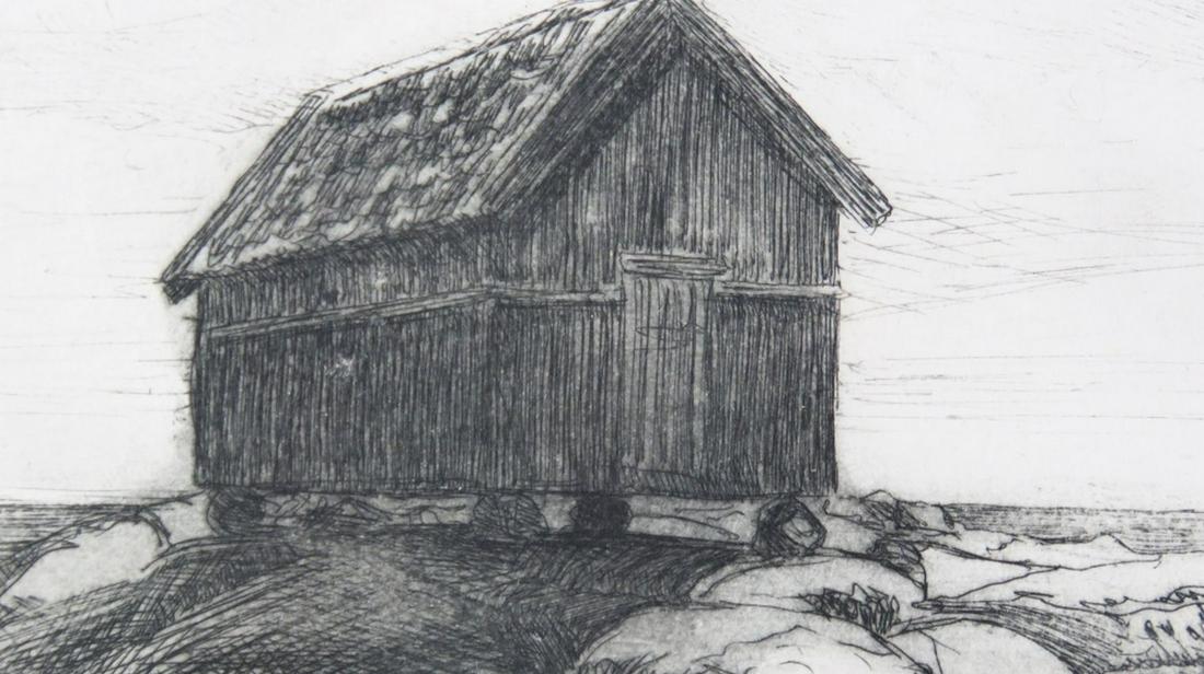 ARNE HERMAN HALLEN ETCHING SIGNED1918 (1 of 6)