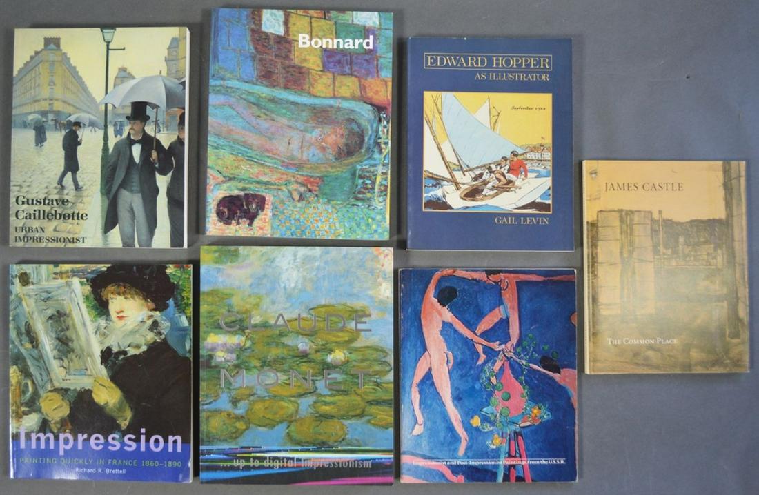 GROUP OF ART REFERENCE BOOKS BONNARD HOPPER ETC (1 of 5)