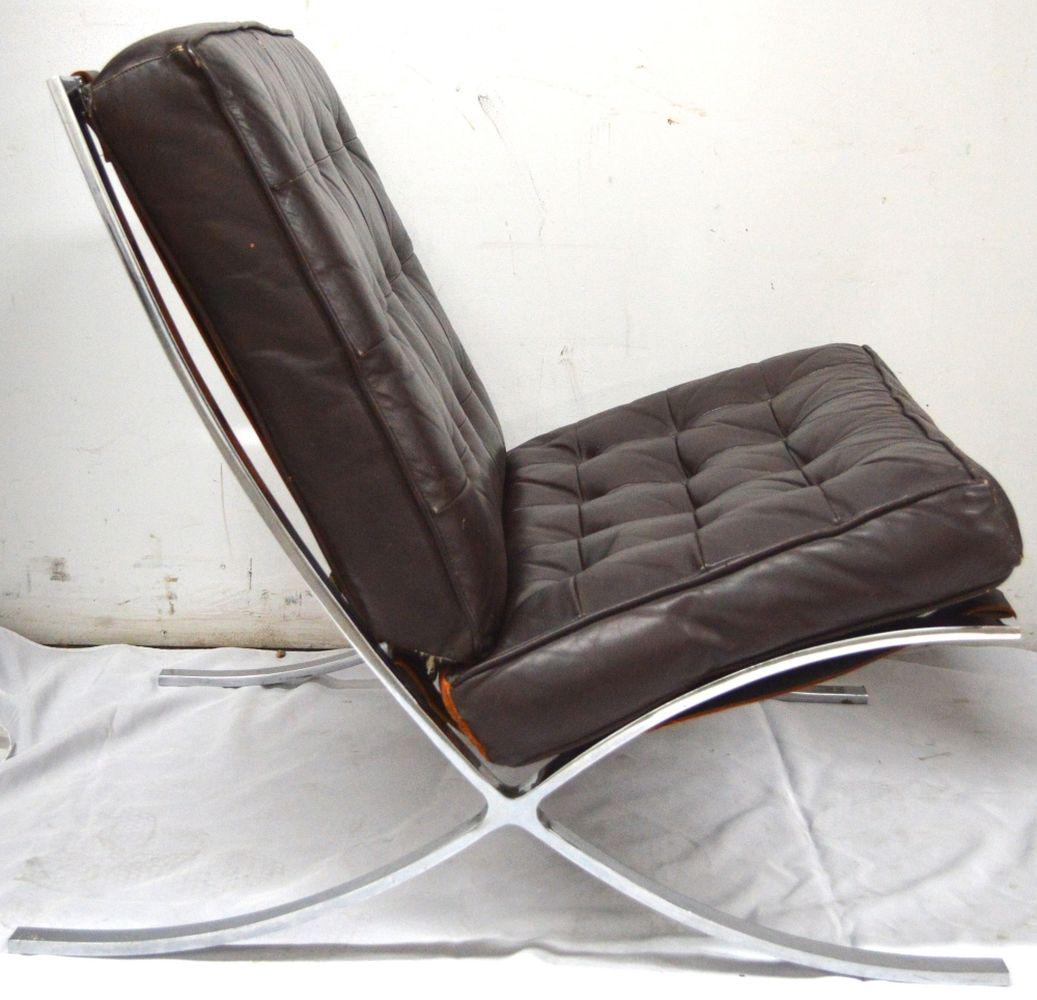 BARCELONA CHAIR W LEATHER CUSHIONS (1 of 7)
