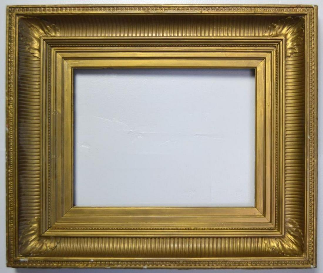 ANTIQUE GILT FLUTED COVE PAINTING FRAME (1 of 6)