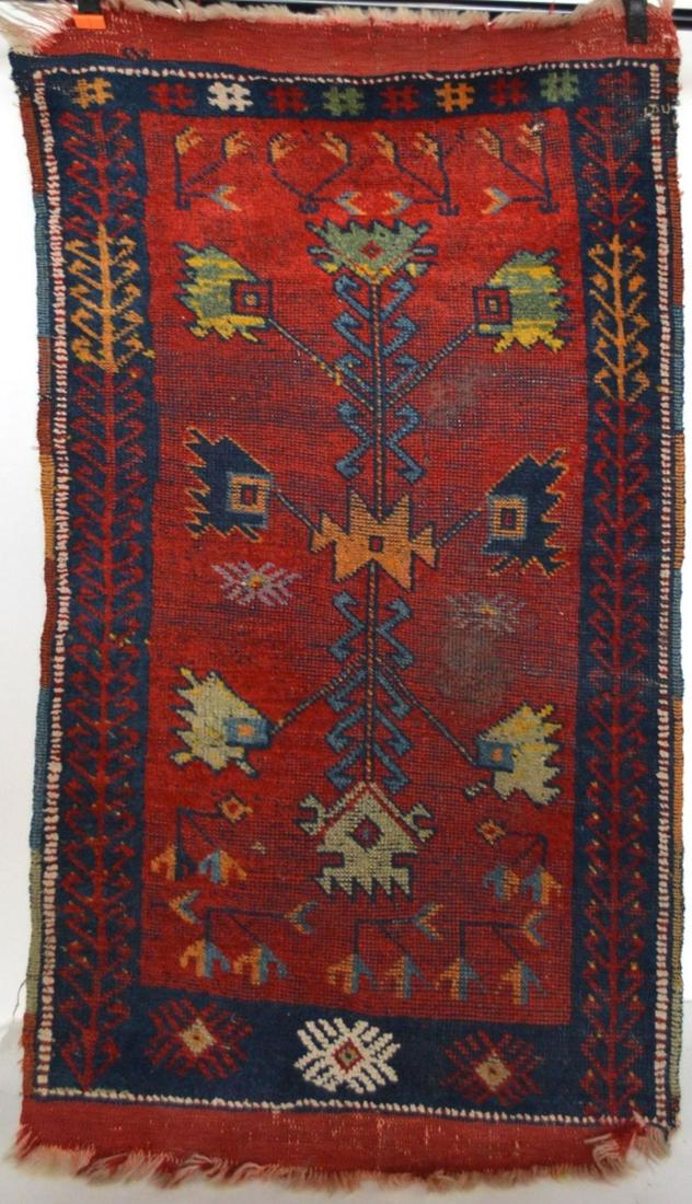 ANTIQUE ANATOLIAN YASTIK RUG / CARPET (1 of 4)