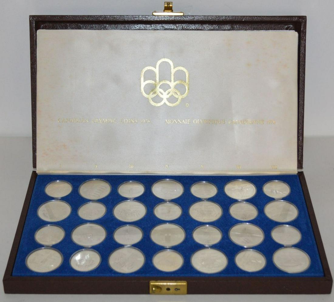 1976 CANADIAN OLYMPIC SILVER COIN SET 30.24 OZT (1 of 6)