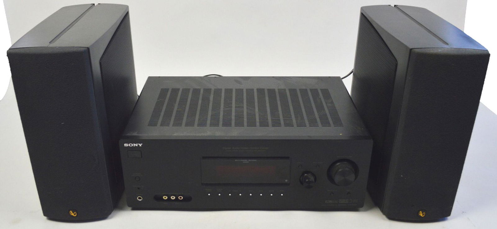 PAIR INFINITY SPEAKERS W SONY RECEIVE/AV UNIT (1 of 9)