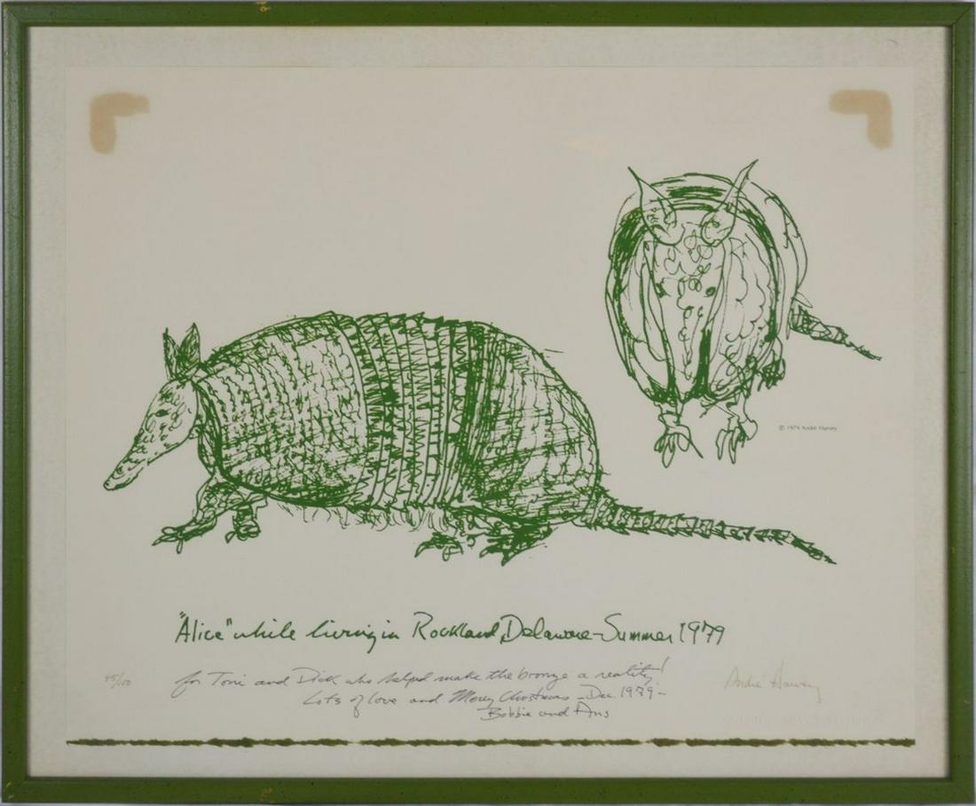 ANDRE HARVEY 1941-2018 ORIGINAL LITHOGRAPH SIGNED (1 of 9)