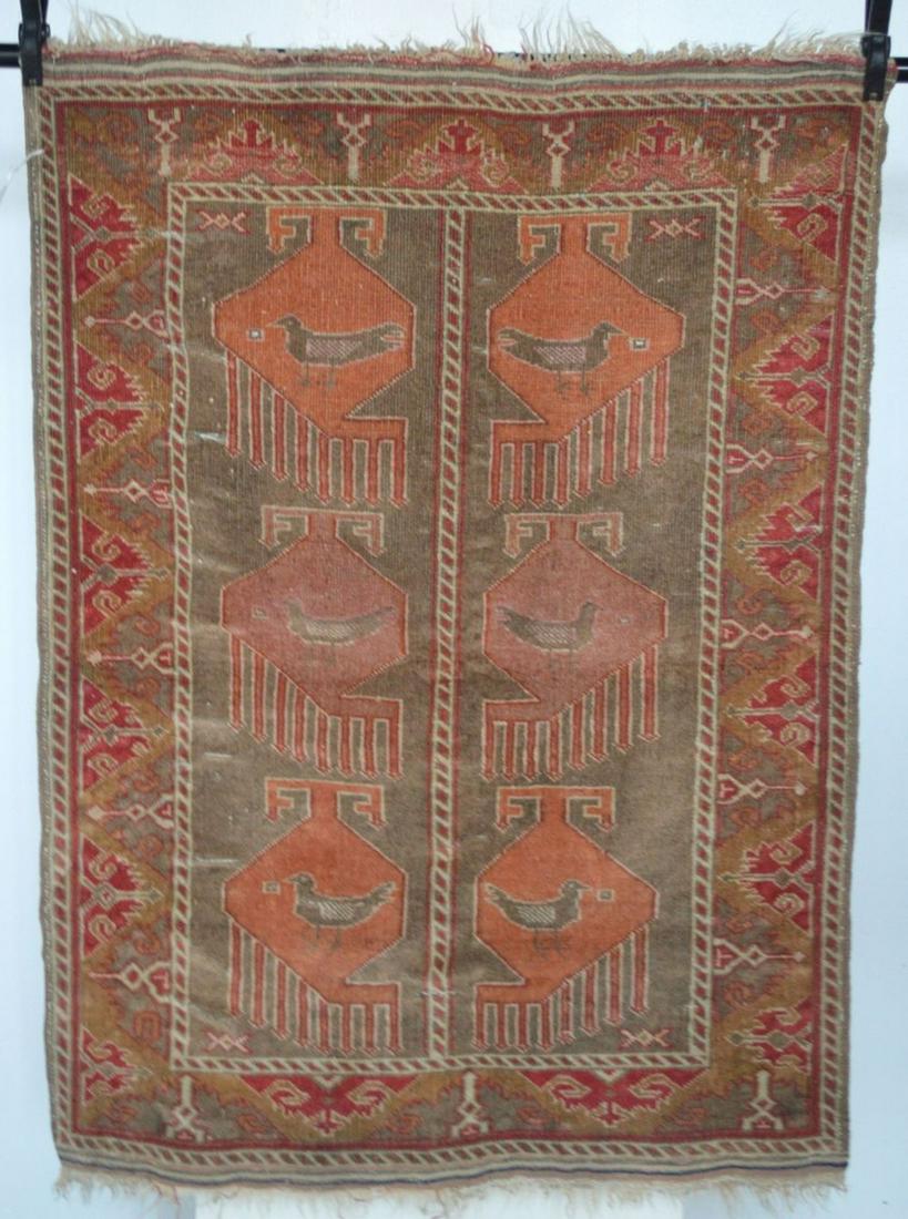 ANTIQUE / VINTAGE BALUCH SMALL CARPET RUG (1 of 7)