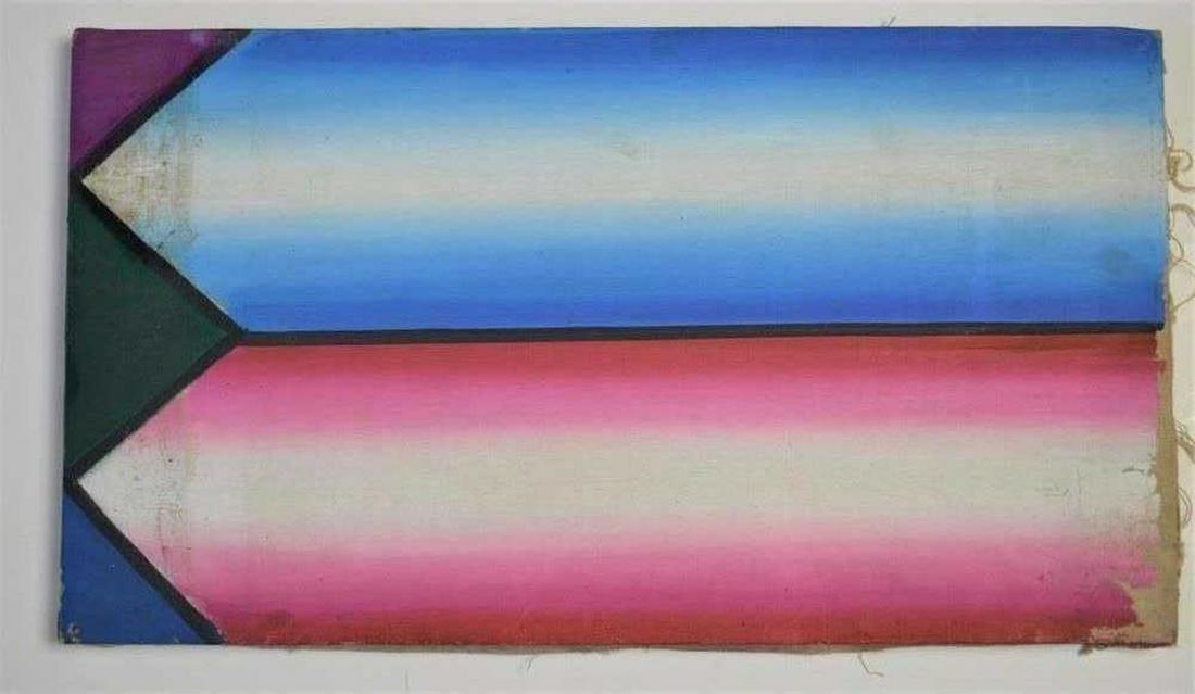 HENRY KALLEM 1912-1985 GEOMETRIC ABSTRACT PAINTING (1 of 7)