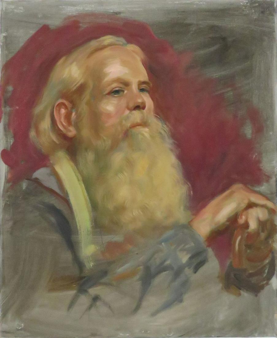 ALBERT WASSERMAN PAINTING HANDSOME MAN (1 of 6)