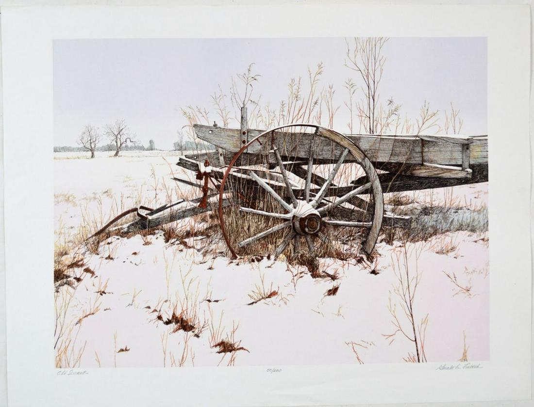 GERALD LUBECK (NJ/VT 1942-2019) LITHOGRAPH SIGNED (1 of 10)
