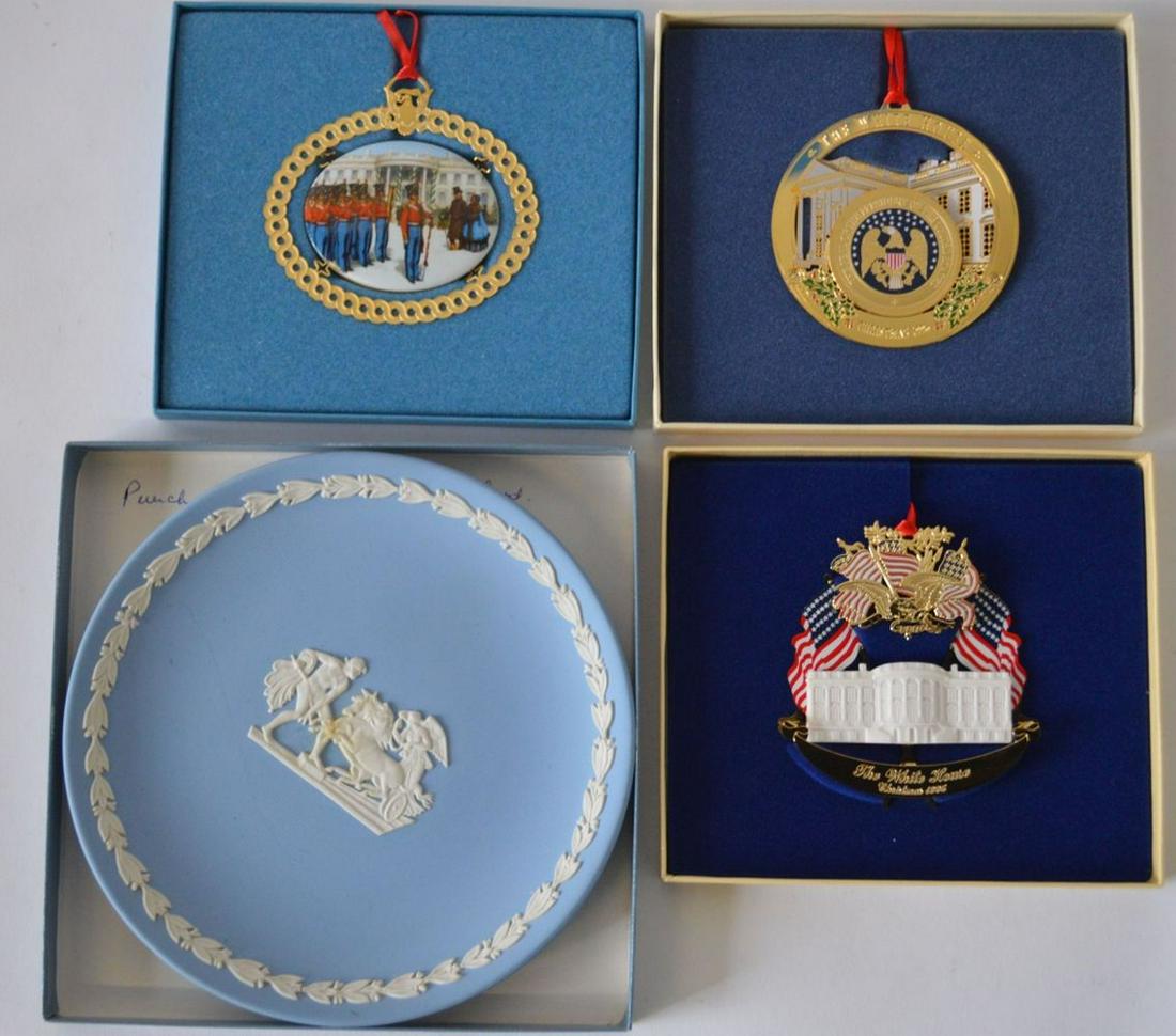 LOT 4 WHITE HOUSE ORNAMENTS INC WEDGWOOD (1 of 6)