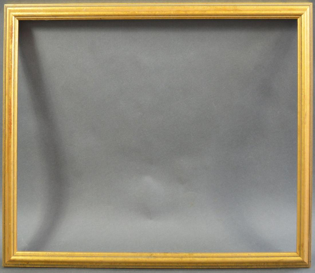4 FINE ART / PAINTING FRAMES: 4 vintage painting / fine art frames. 3 gilt, one ebonized. Measures: 25 1/2" x 31 1/2" Rabbet: 22 1/4" x 28"