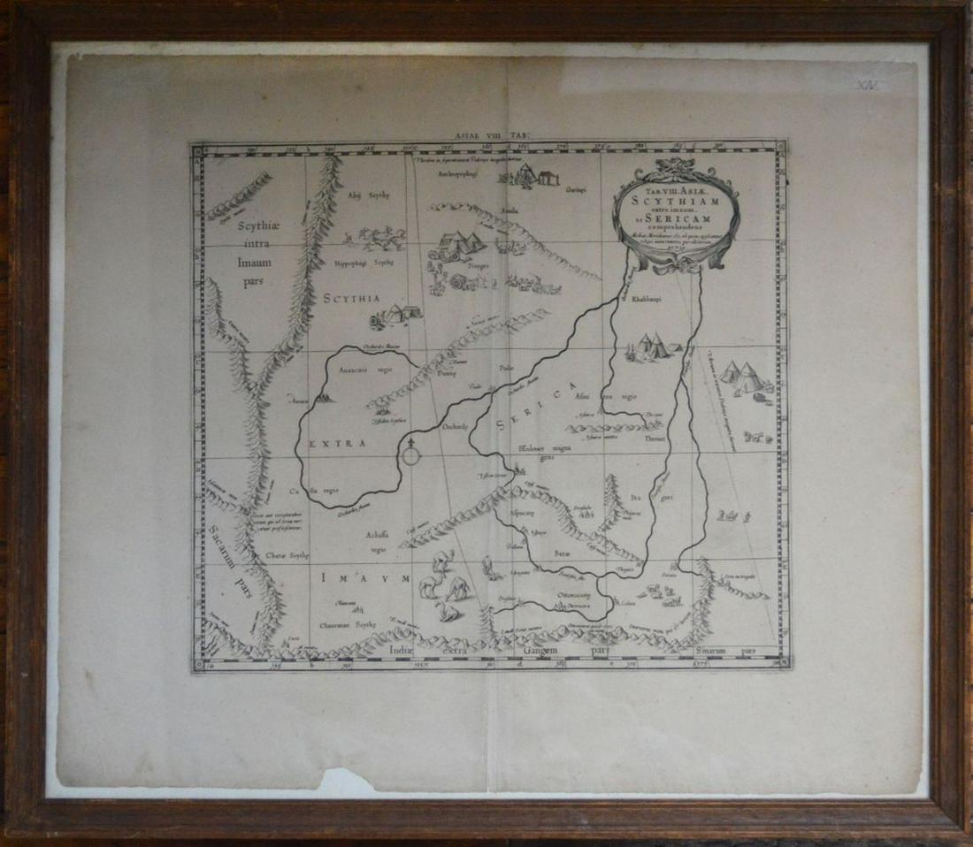 ANTIQUE MERCATOR MAP C.1606 SCYTHIA & SERICAM (1 of 7)