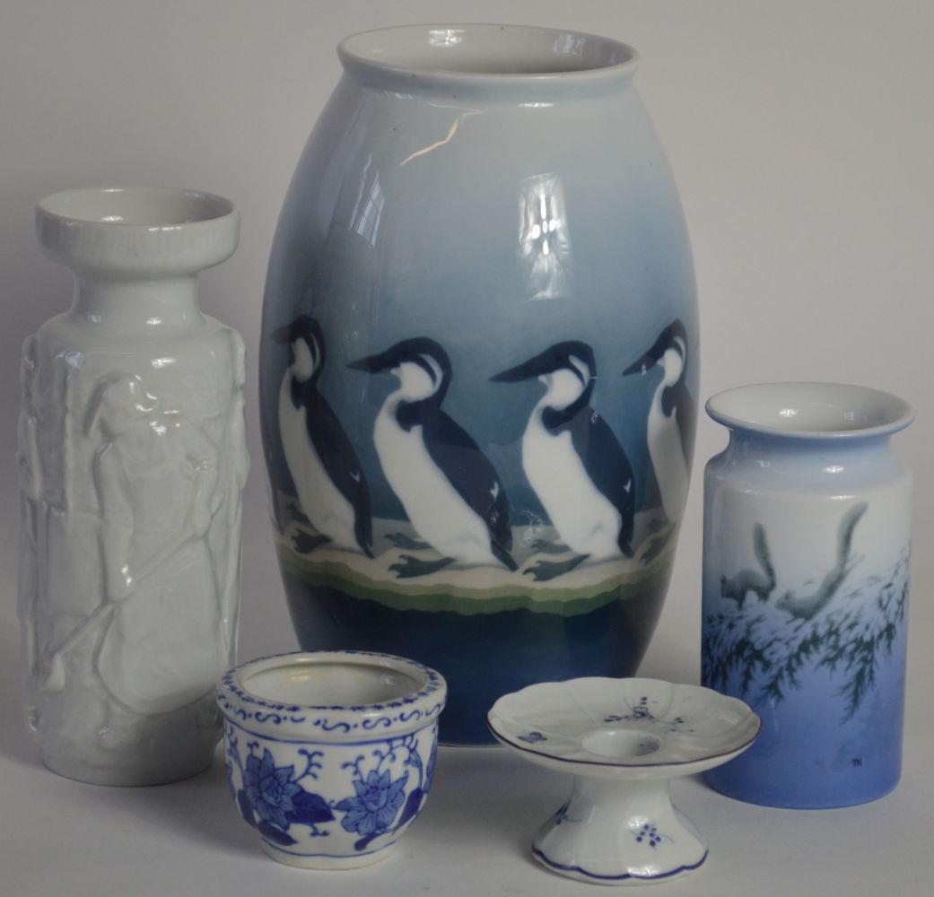 5 PIECES ART PORCELAIN INC PORSGRUND (1 of 9)