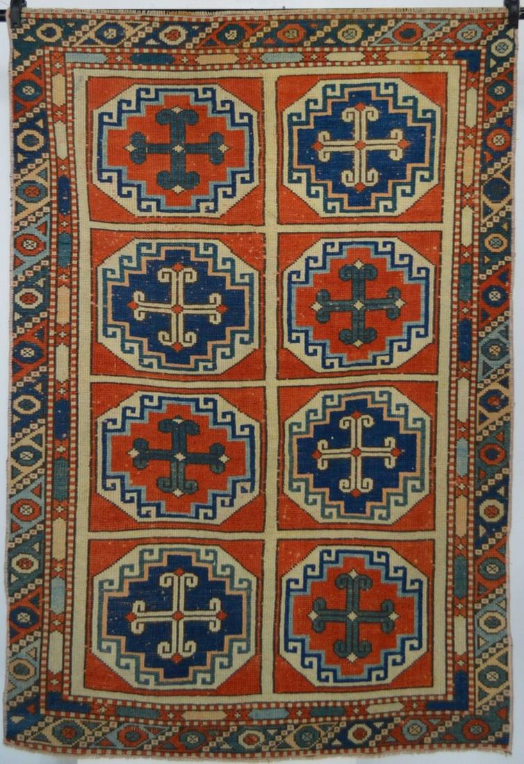 VINTAGE MOGHAN CAUCASIAN DESIGN CARPET / RUG (1 of 6)