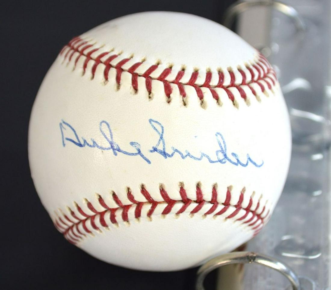 DUKE SNIDER SIGNED / AUTOGRAPHED BASEBALL & CARDS (1 of 7)
