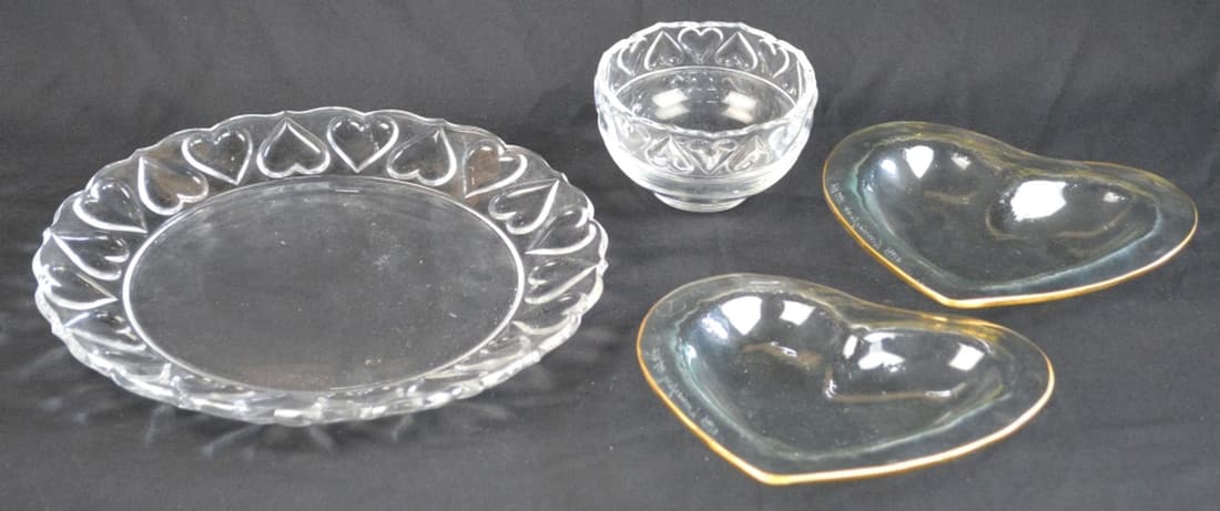 TIFFANY & CO CRYSTAL & 2 ANNIE GLASS SIGNED (1 of 10)