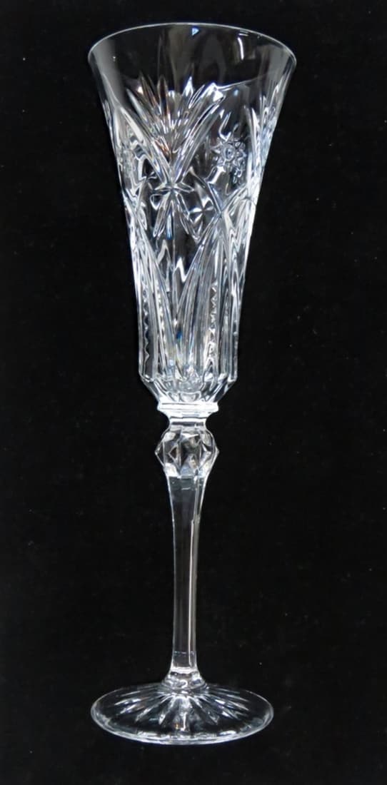 SET J G DURAND CRYSTAL CHAMPAGNE FLUTES (1 of 13)