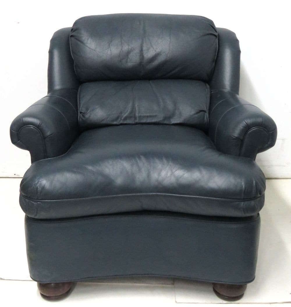 Hancock & Moore Leather Club Lounge Chair Auction