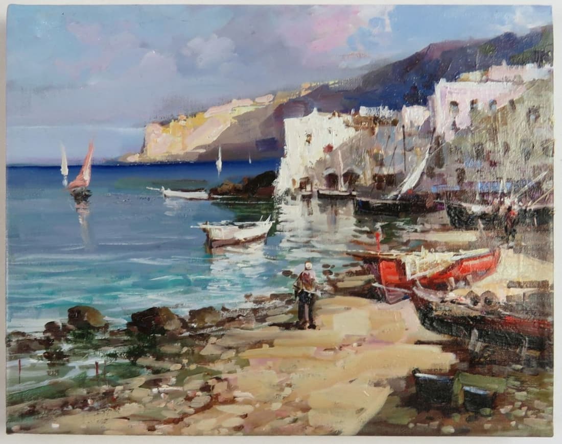 CLAUDIO SIMONETTI PAINTING AMALFI COAST (1 of 6)