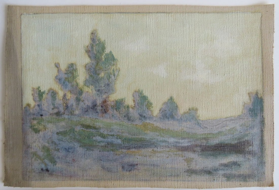 2 VINTAGE PLEIN AIR LANDSCAPE PAINTINGS (1 of 6)