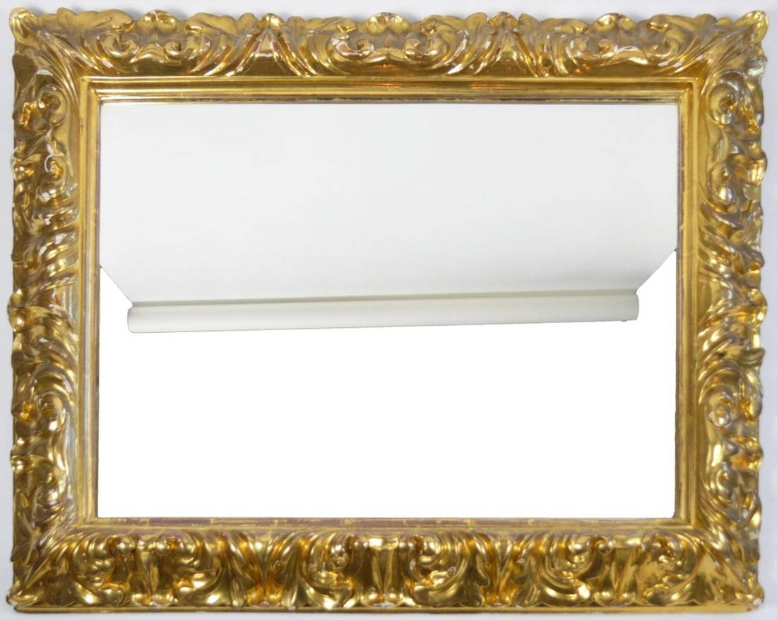 Fine Baroque Carved Gilt Painting Frame W Mirror Sep 11, 2023