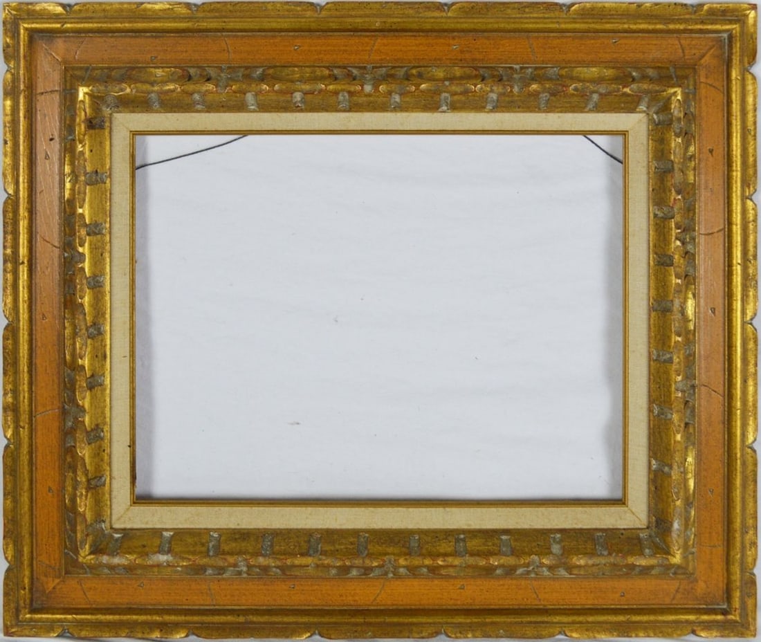 VINTAGE MODERNIST CARVED GILT PAINTING FRAME (1 of 6)