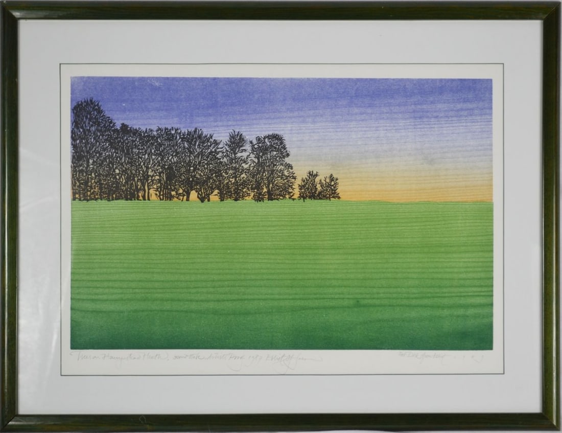 ELLIOTT OFFNER WOODBLOCK PRINT SIGNED (1 of 8)