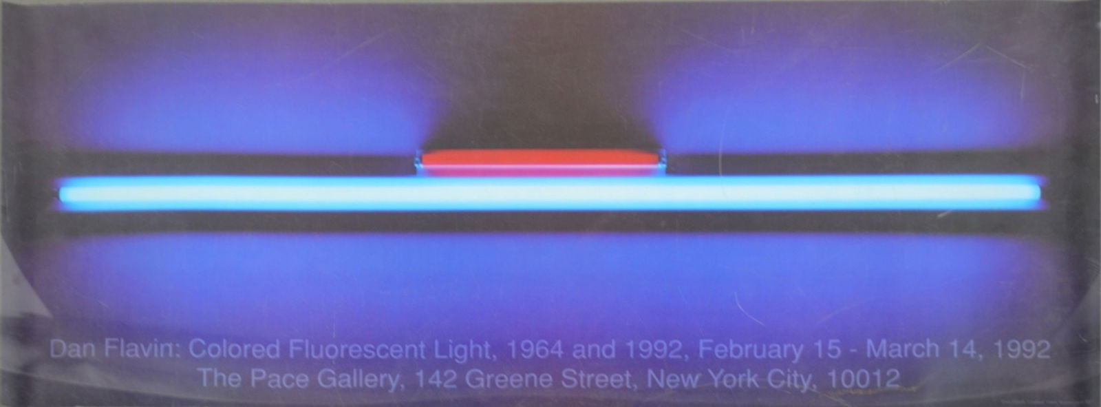 DAN FLAVIN PACE GALLERY EXHIBITION POSTER (1 of 5)